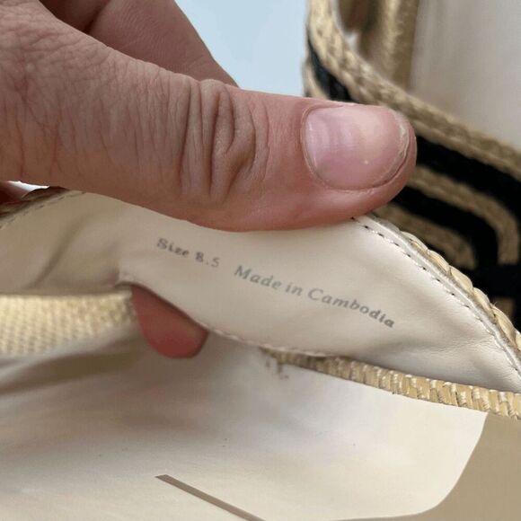 Dolce Vita Selda Raffia Slide Sandals Cork Look Sole Women’s Sz 8.5 - Picture 4 of 9